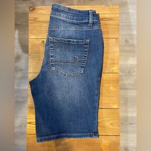 Maurices Mid-Rise Blue Denim Jean Shorts